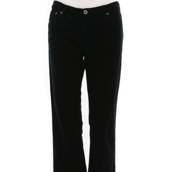 AG ADRIANO GOLDSCHMIED Boot Cut Black Cord Pants Size 28R
